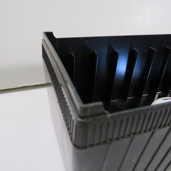 Vintage Eight Track Tape Case Amber Transparent Cover Black Solid Base - Picture 11 of 12